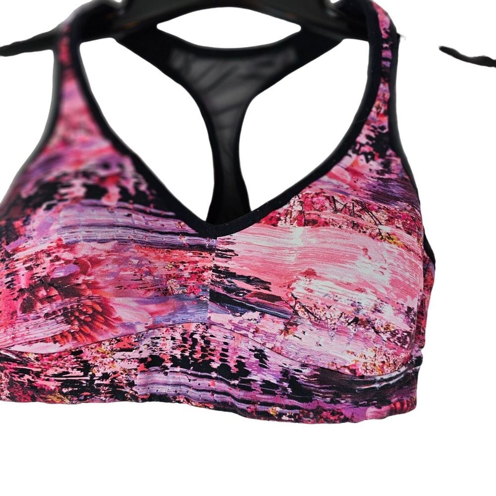 Lululemon Pink Sports Bra Full Coverage Women's Small Athletic